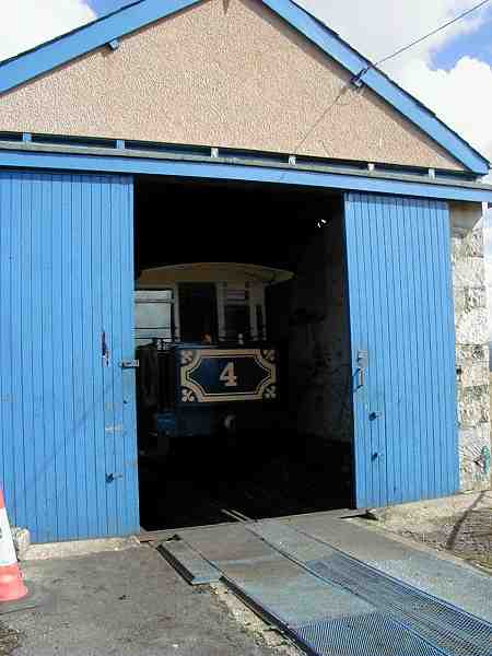 Car 4 in mid tram shed